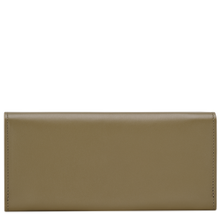 Le Roseau Long continental wallet , Olive - Leather
