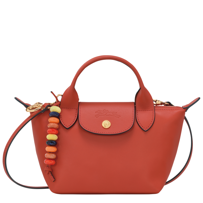 Le Pliage Xtra Bolso con asa superior XS , Cuero - Siena  - Vista 5 de 7