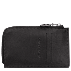 Le Pliage Xtra Card holder , Black - Leather