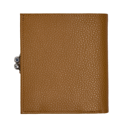 Le Foulonné Compact wallet , Walnut - Leather