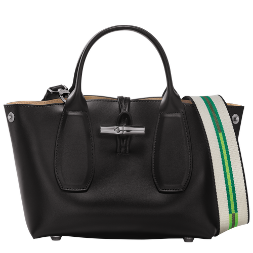 Roseau S Handbag , Black - Leather - View 5 of  7