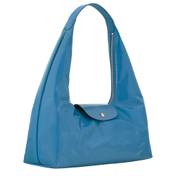 Le Pliage Xtra L Shoulder bag , Azure - Leather