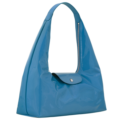 Le Pliage Xtra L Shoulder bag , Azure - Leather
