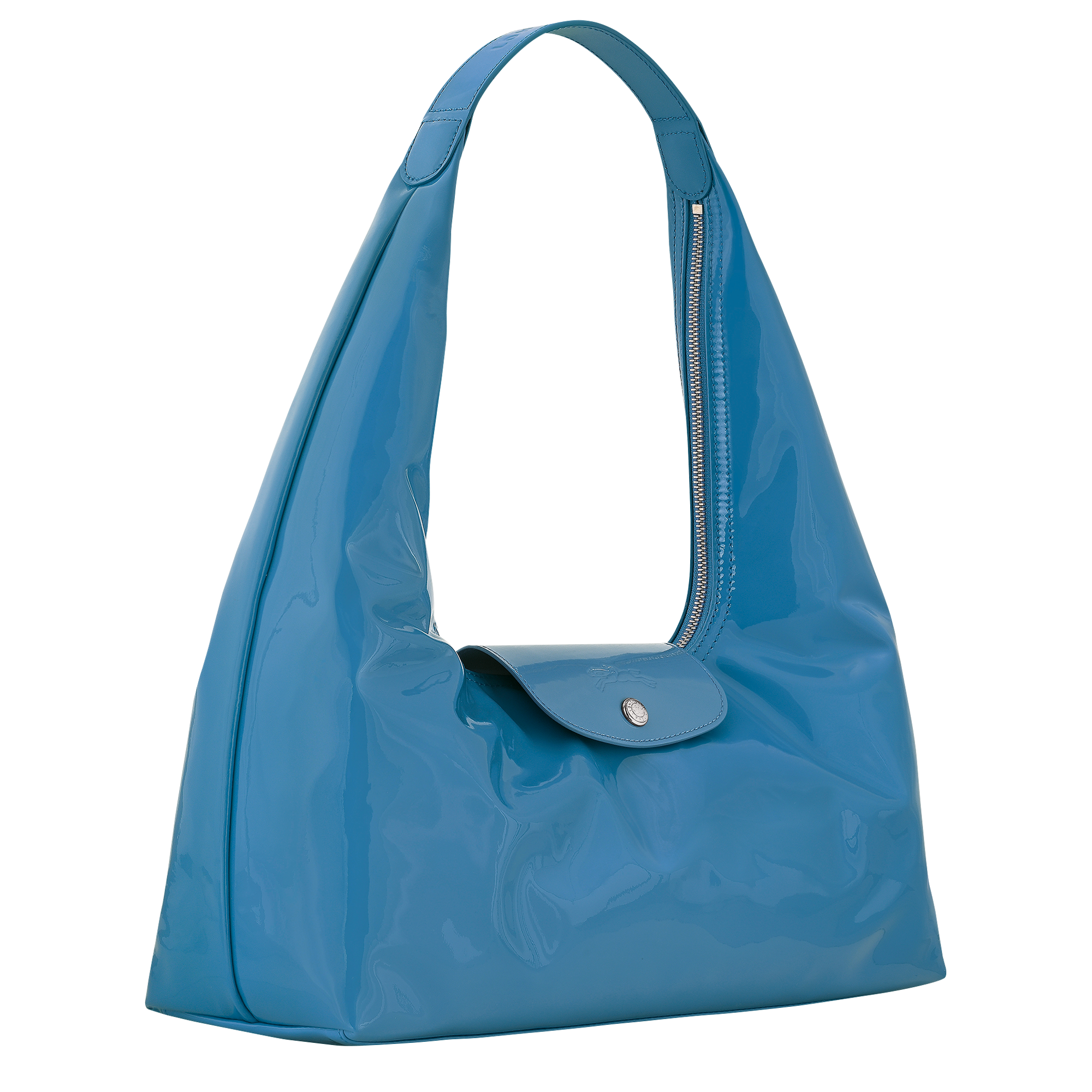 Le Pliage Xtra L Shoulder bag Azure - Leather | Longchamp US Le Pliage Xtra L Shoulder bag Azure - Leather | Longchamp US