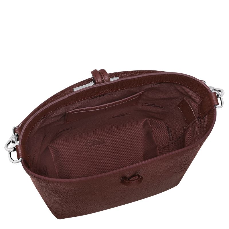 Le Roseau Bolso saco XS , Cuero - Burdeos  - Vista 4 de 5