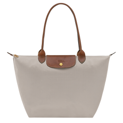 Le Pliage Original L Tote bag , Pebble - Recycled canvas