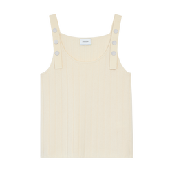 Top , Ecru - Knit