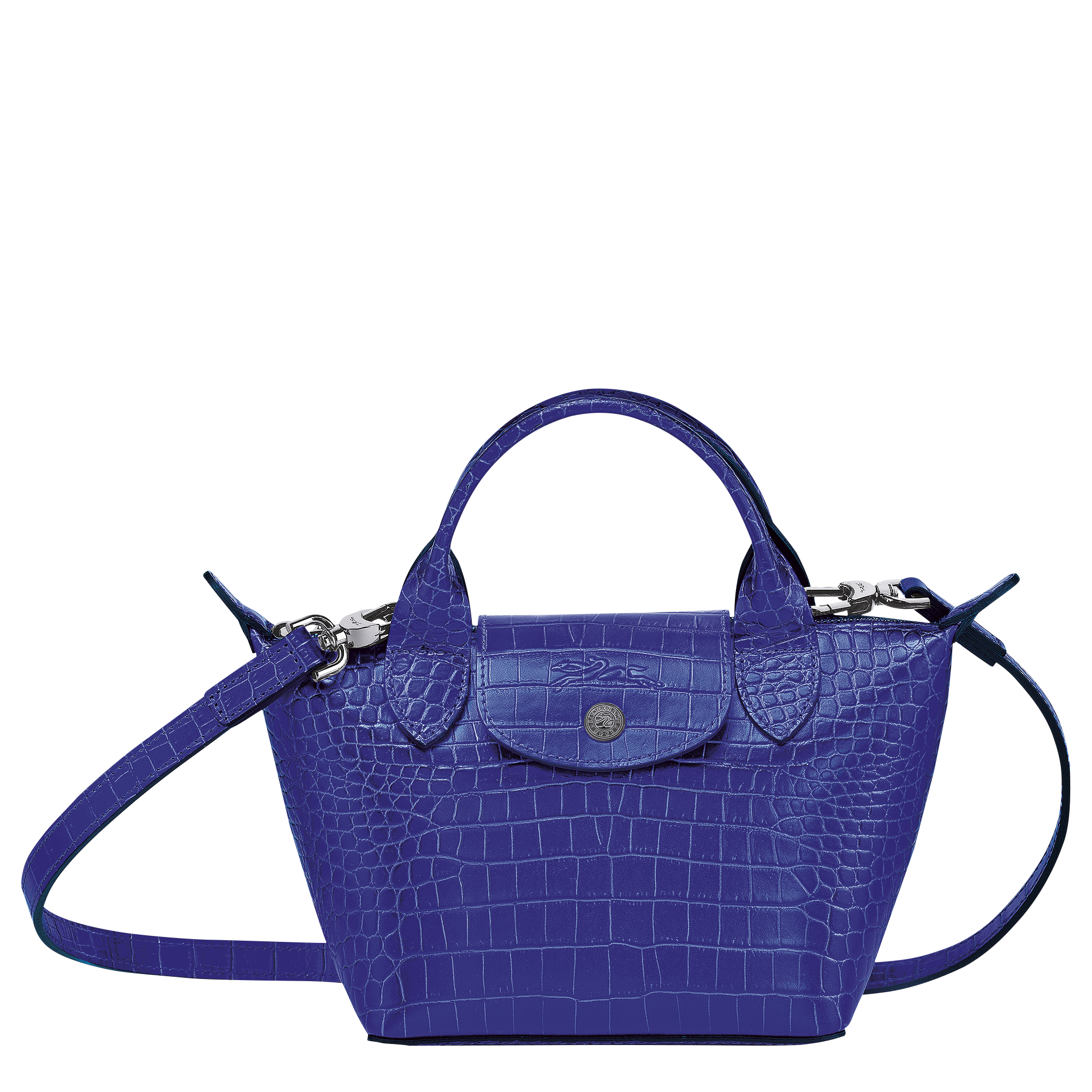 Top handle bag XS Le Pliage Cuir Blue 