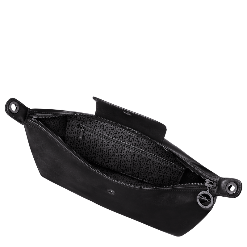 Borsa hobo M Le Pliage Xtra , Pelle - Nero  - View 5 of  6