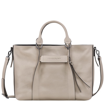 Longchamp 3D L Handbag , Clay - Leather