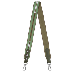 Longchamp Rayures Shoulder strap , Artichoke - Canvas