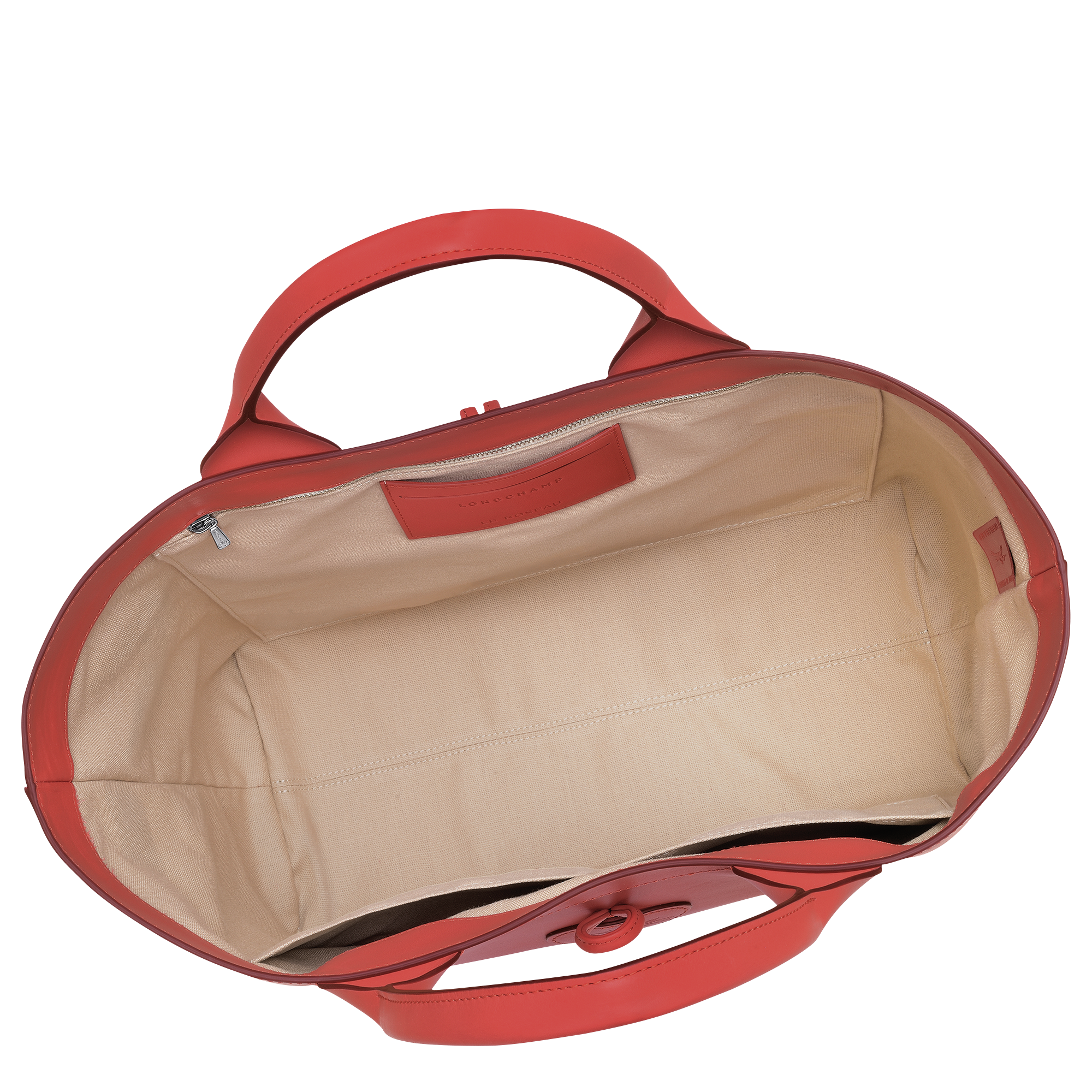 ル ロゾ L トートバッグ レッド - レザー | ロンシャン JP ル ロゾ L トートバッグ レッド - レザー | ロンシャン JP