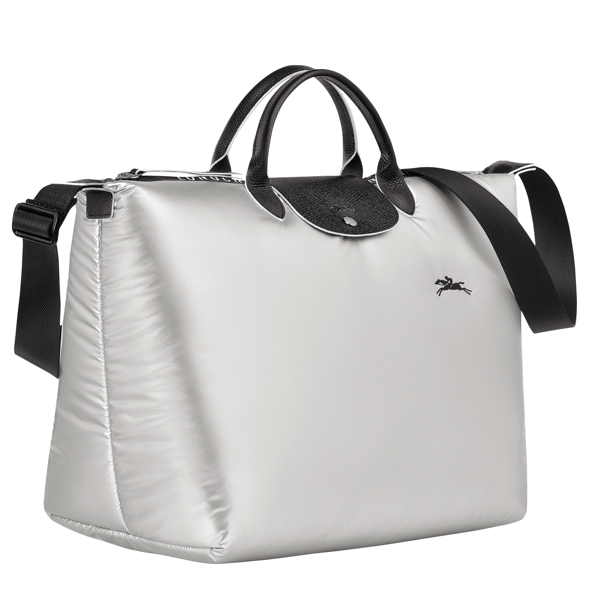 silver weekend bag