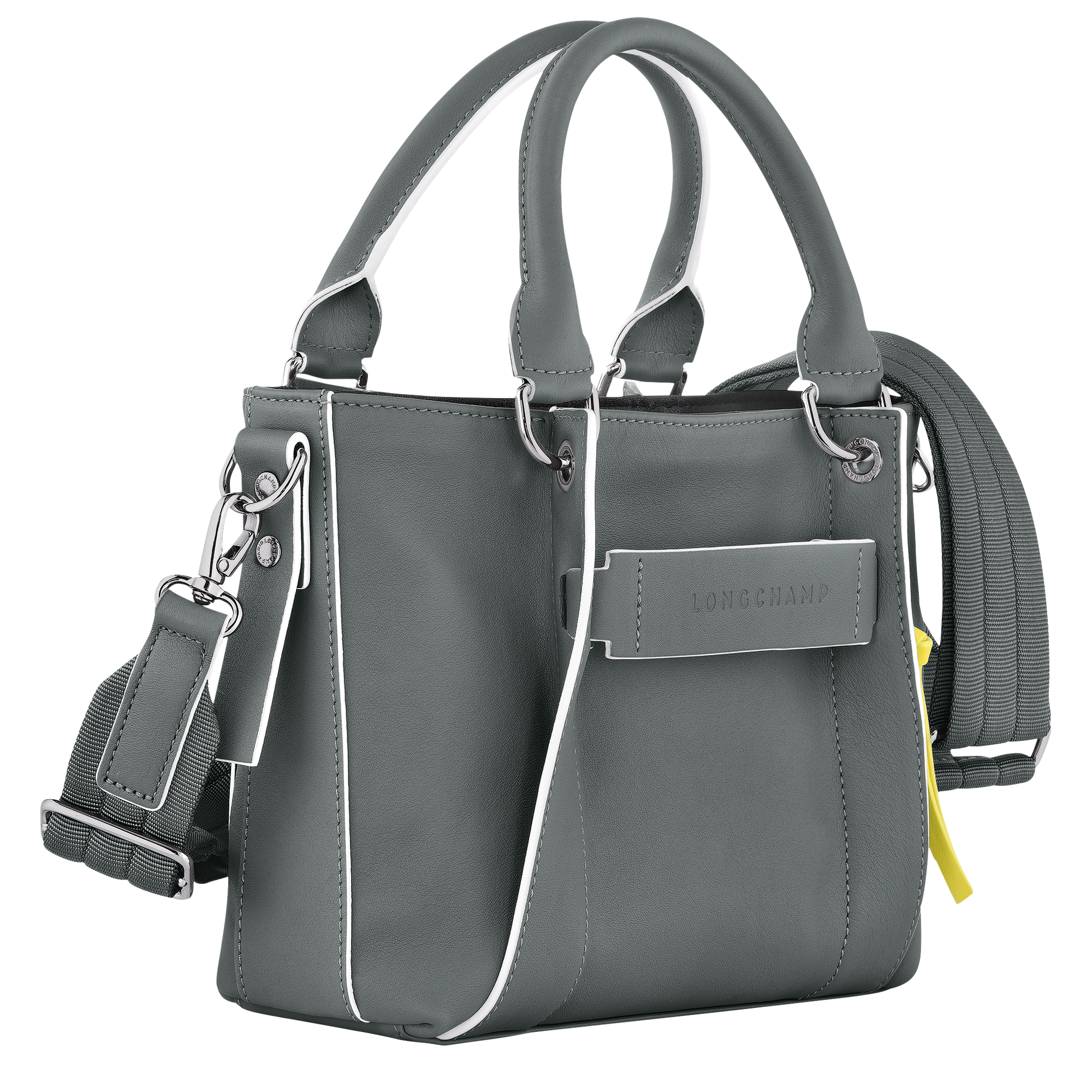 Longchamp 3D 系列 手提包 S, 鐵灰色