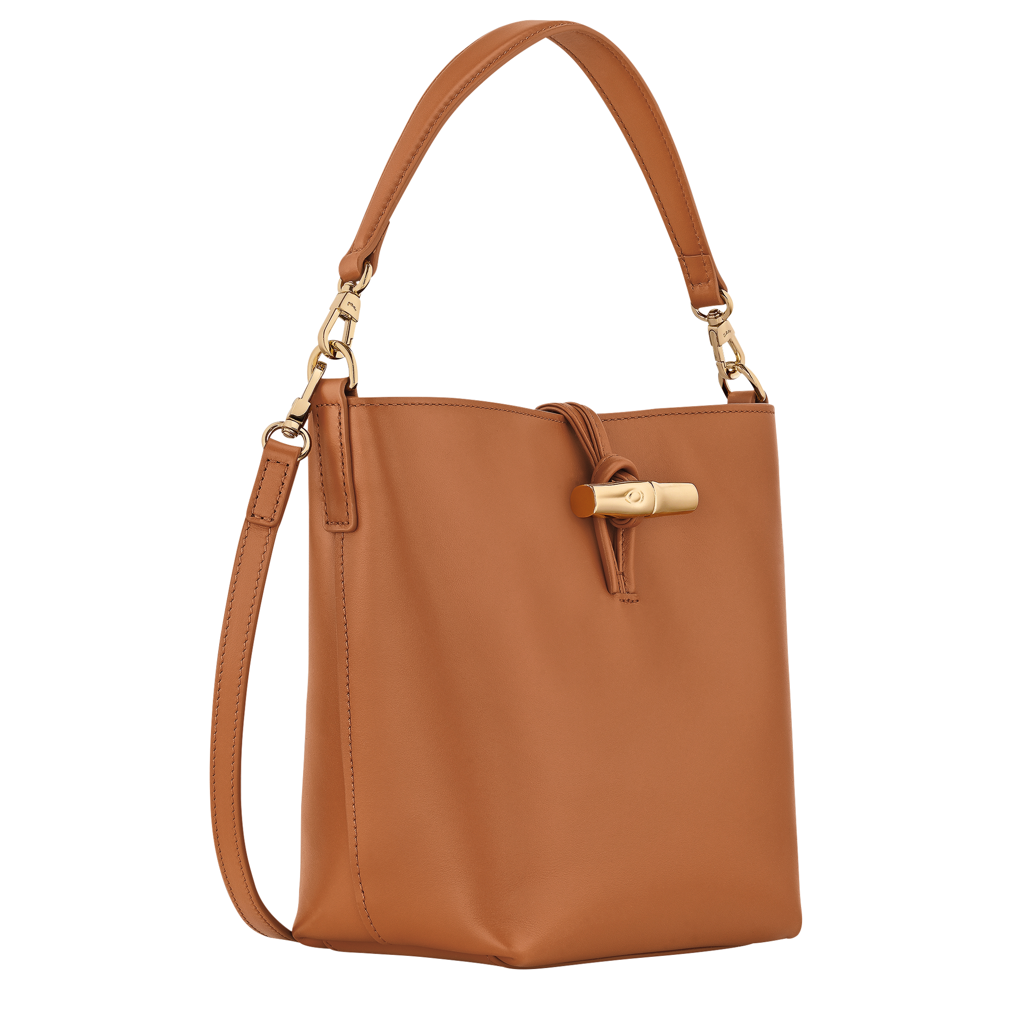 Le Roseau XS Bucket bag Cashew - Leather | Longchamp US Le Roseau XS Bucket bag Cashew - Leather | Longchamp US