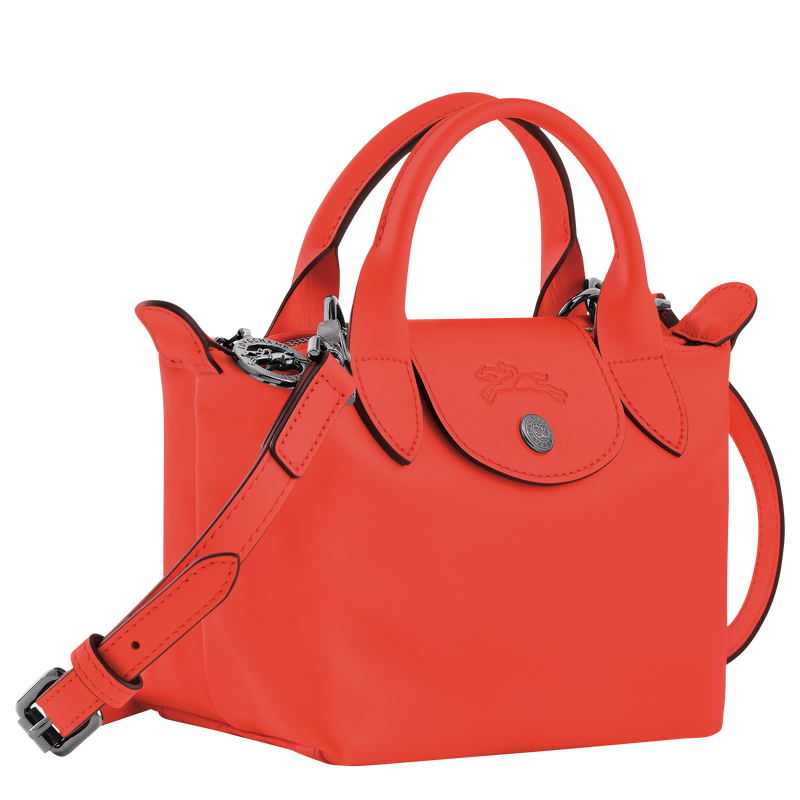 Le Pliage Xtra XS Handbag , Orange - Leather  - View 3 of  6