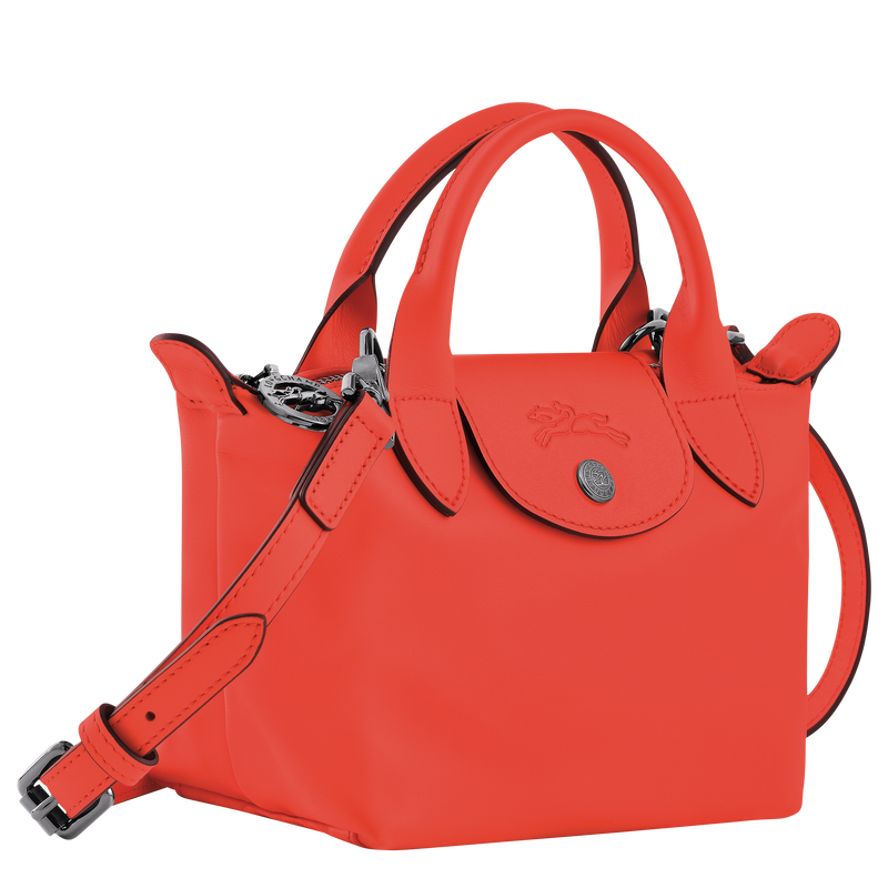 Le Pliage Xtra XS Handbag , Orange - Leather  - View 3 of 6