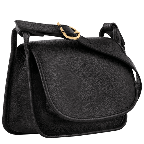 Le Foulonné Crossbodytas S , Zwart - Leder - Weergave 3 van  5