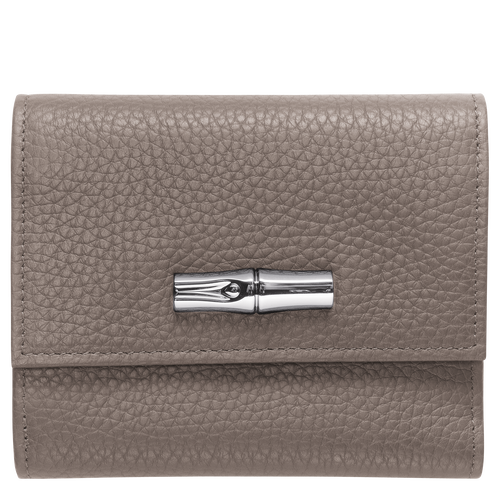 Roseau Essential Brieftasche im Kompaktformat, Grau