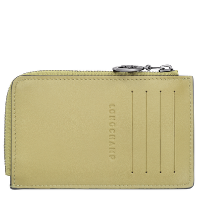 Porte-cartes Le Pliage Xtra , Cuir - Pistache