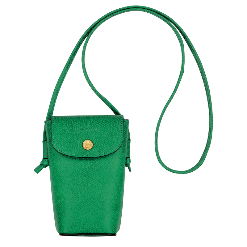Portemonnaie mit Lederband Épure , Leder - Grün  - Ansicht 1 von 4