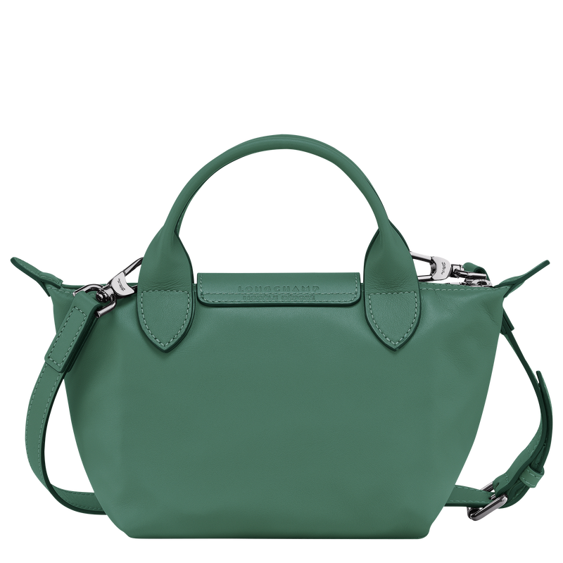 Le Pliage Xtra XS Handbag , Sage - Leather  - View 4 of  5