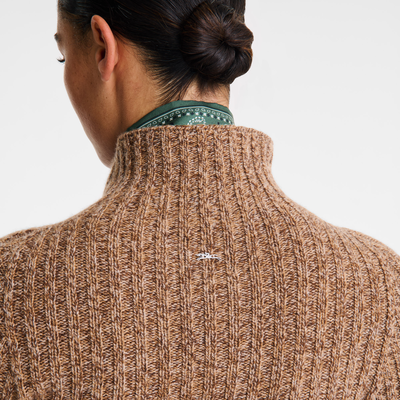 null High neck sweater, Chocolate
