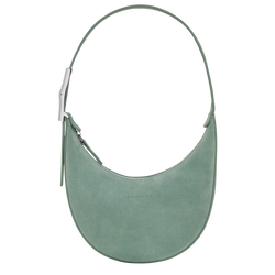 Roseau Essential 半月形單肩包 S, 灰綠色