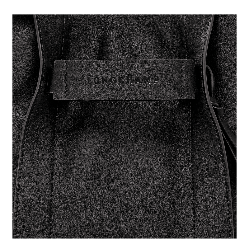 Sac bandouli&egrave;re S Longchamp 3D , Cuir - Noir  - Vue 6 de 6