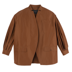 Kimono jacket , Cognac - Techno taffeta