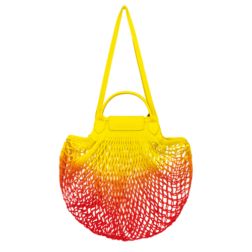 Le Pliage Filet Mesh bag L, Yellow/Orange