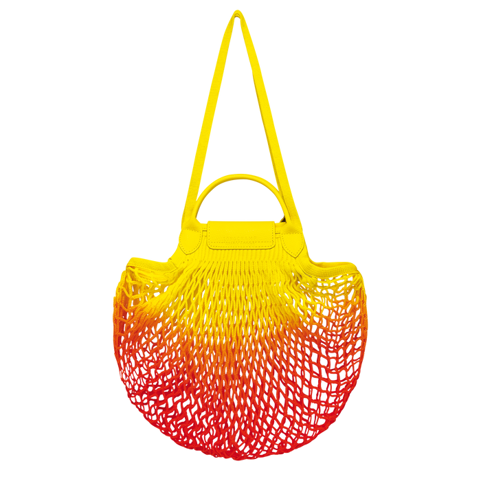 Le Pliage Filet Mesh bag L, Yellow/Orange
