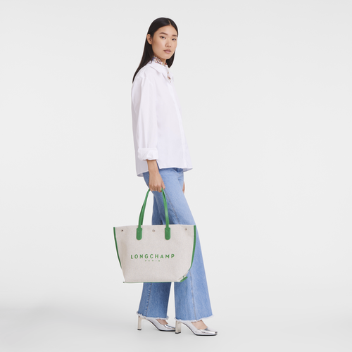 Essential L Tote bag , Green - Canvas - View 7 of  7