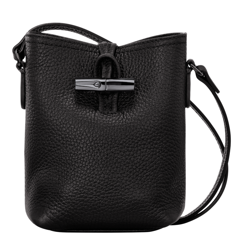 Le Roseau Essential Crossbodytas XS , Zwart - Leder  - Weergave 1 van  6