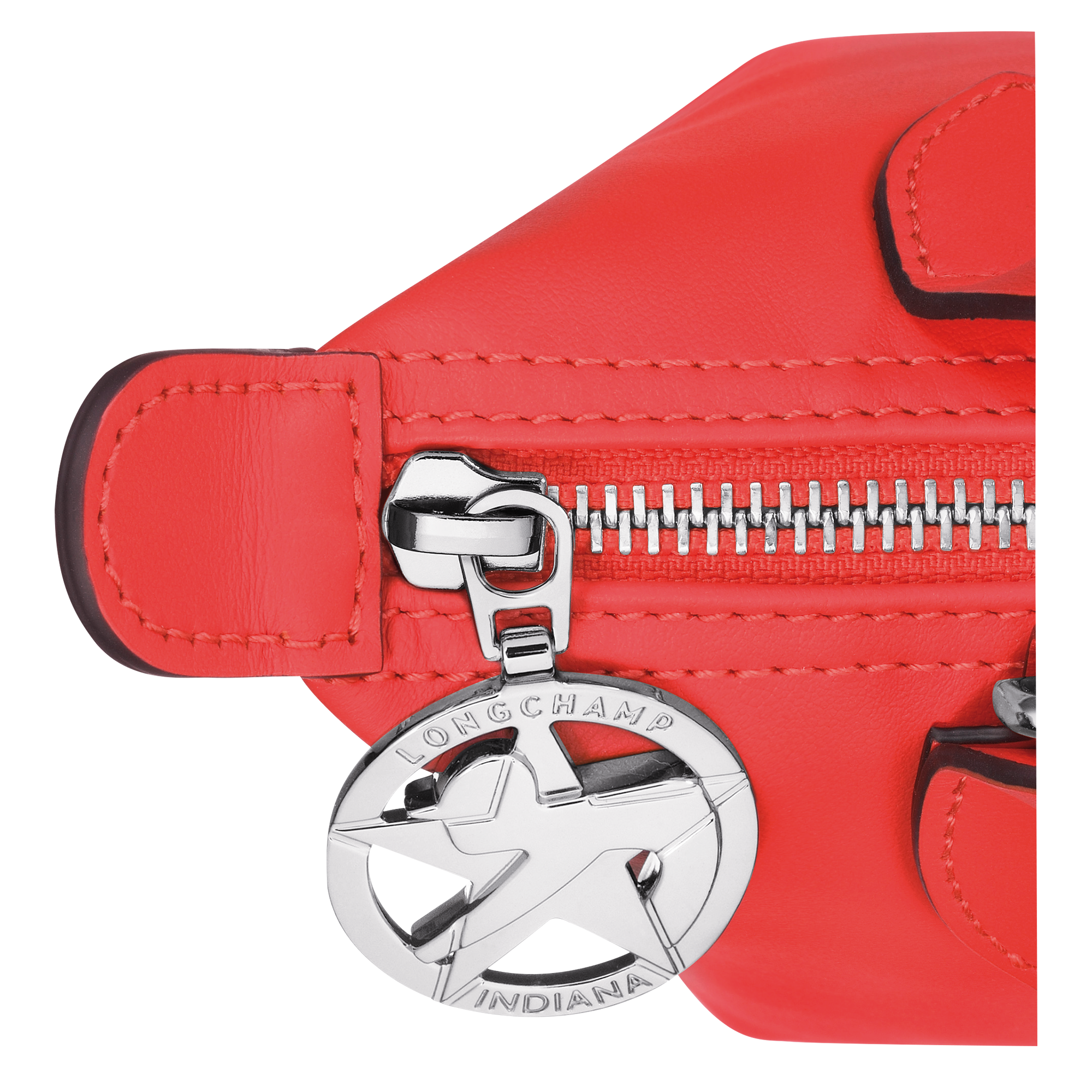 Longchamp x Robert Indiana Handbag XS, Red