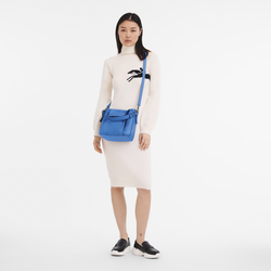 Longchamp 3D 斜背袋 S , 鈷藍 - 皮革