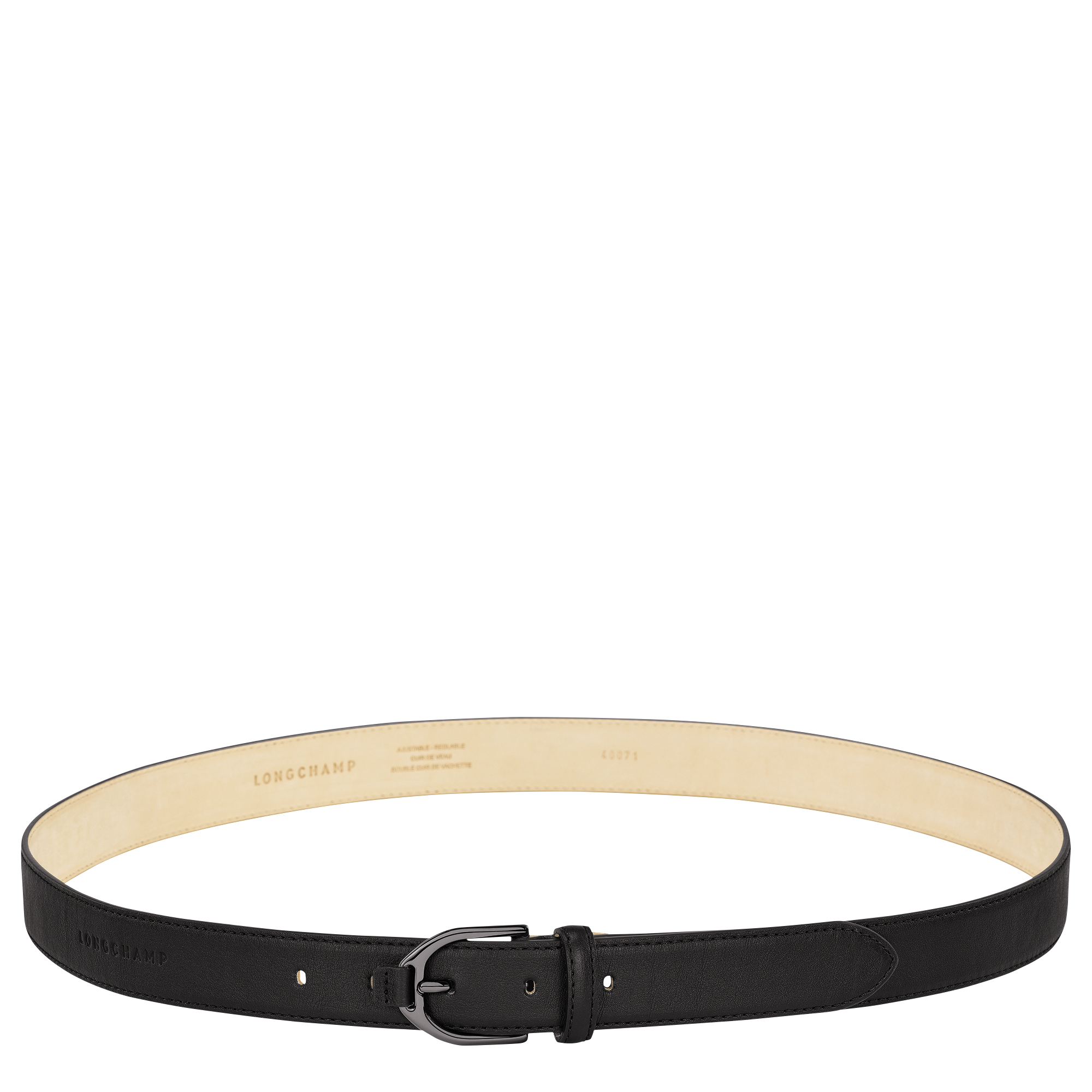 Longchamp 3D Ladies' belt Black - Leather (40071772001) | Longchamp GB
