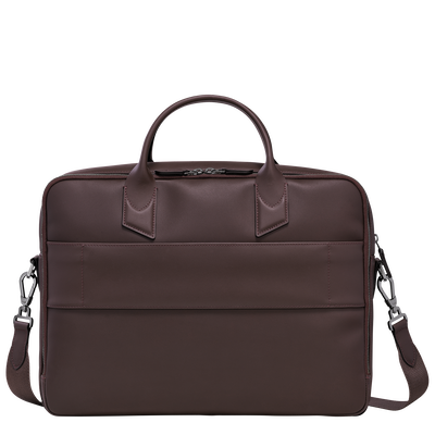 Longchamp sur Seine Briefcase M, Mocha