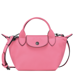 Le Pliage Xtra 手提包 XS , 粉紅色 - 皮革