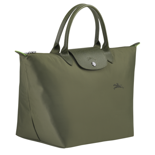 Handtasche M Le Pliage Green , Recyceltes Canvas - Fichte - Ansicht 3 von 5