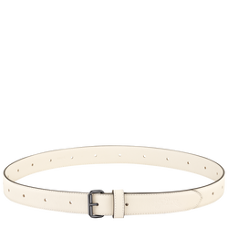Le Pliage Xtra Ladie's belt , Ecru - Leather