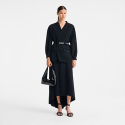 Le Pliage Xtra M Shoulder bag , Black - Leather