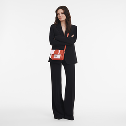 Box-Trot S Crossbody bag , Orange - Leather