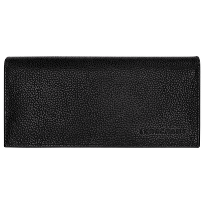Le Foulonné Long continental wallet, Black
