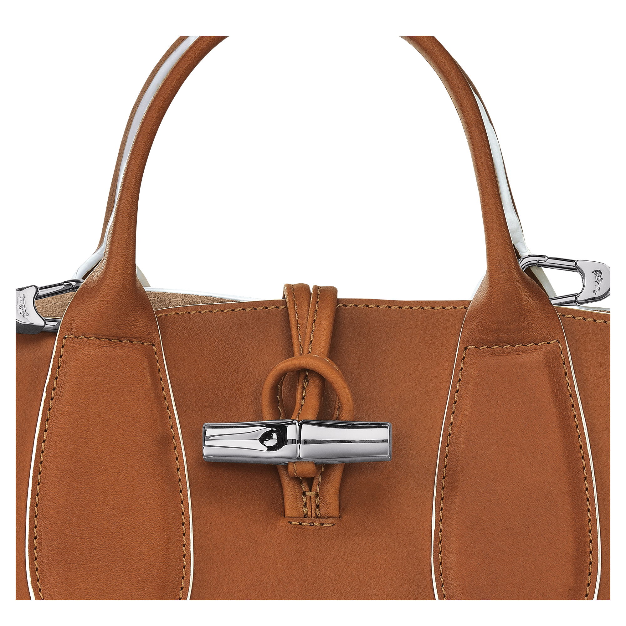 Roseau leather handbag Longchamp Gold in Leather - 31739065