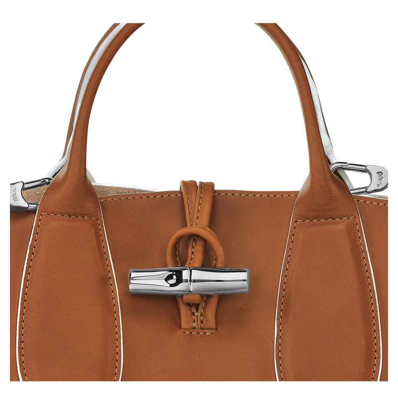 Roseau S Handbag Cognac - Leather (10095HQS504)