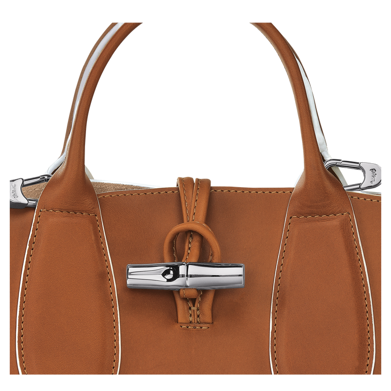 Roseau S Handbag , Cognac - Leather  - View 7 of  7