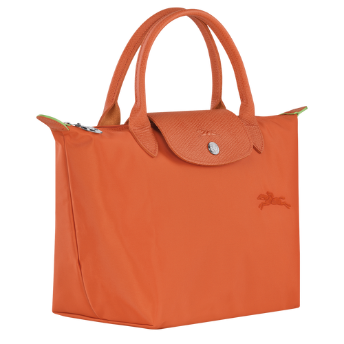Le Pliage Green 手提包 S , 橘紅色 - 再生帆布 - 查看 3 6