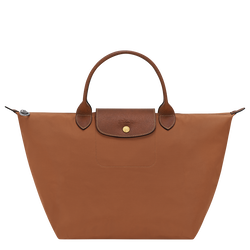Le Pliage Original M Handbag , Cognac - Recycled canvas