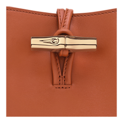 Le Roseau XS Bucket bag , Bark - Leather